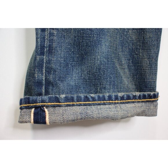 RRL Double RL Mens 36 x 34 Japanese Selvedge Distressed High Slim Jeans NEW K534 - Picture 4 of 13